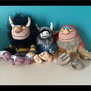 Where the Wild Things Are Plush Set of 3 Monsters